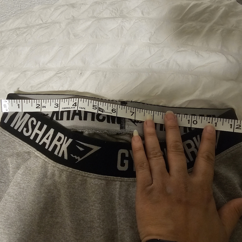 Gymshark Gray Top with Black Logo Band